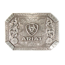 Fibbia Ariat Floral Emblem Silver