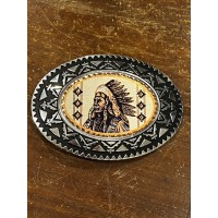 Fibbia Copper Arts Inc Native American Chief