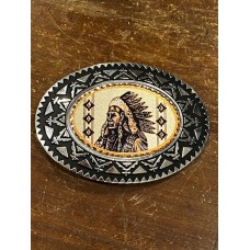 Fibbia Copper Arts Inc Native American Chief