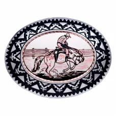 Fibbia Copper Arts Inc Rodeo Bronco Fibbia Copper Arts Inc Rodeo Bronco