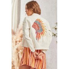 Giacca in denim ricamata Savanna Jane Giacca in denim ricamata Savanna Jane