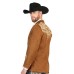 Giacca Blazer Western Ricamato in Ecopelle Scamosciata El General 45646