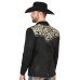 Giacca Blazer Western Ricamato in Ecopelle Scamosciata El General 45647