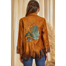 Giacca ecologica scamosciata / Cardigan Savanna Jane Cactus and Eagle Giacca ecologica scamosciata / Cardigan Savanna Jane Cactus and Eagle