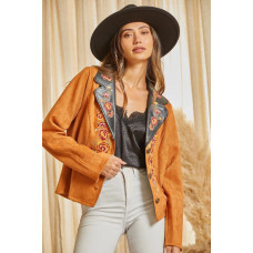 Giacca ecologica scamosciata Savanna Jane Frange Black Giacca ecologica scamosciata Savanna Jane Frange Black