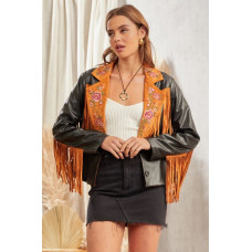 Giacca in ecopelle con frange Savanna Jane Giacca in ecopelle con frange Savanna Jane