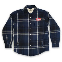 Giacca da uomo Toxico in flanella Blu Nera