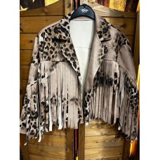 Giacca ecologica con frange Light Animalier