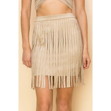 Minigonna Vocal Cream Frange Minigonna Vocal Cream Frange