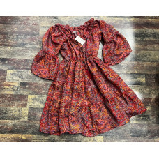 Vestito Boho Country Style Red