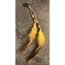 Piuma sfumature del giallo per cappello/per capelli