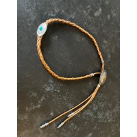 Cinturino per Cappello con code Brown with Turquoise Concho Cinturino per Cappello con code Brown with Turquoise Concho