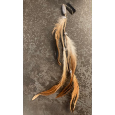 Piuma sfumature del marrone beige per cappello/per capelli Piuma sfumature del marrone beige per cappello/per capelli