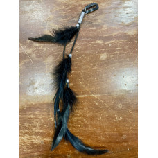 Piuma sfumature del nero per cappello/per capelli Piuma sfumature del nero per cappello/per capelli