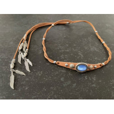 Cinturino Artigianale per Cappello Leather Feathers Brown Cinturino Artigianale per Cappello Leather Feathers Brown