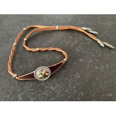 Cinturino Artigianale per Cappello Pelle e Conchos Cinturino Artigianale per Cappello Pelle e Conchos