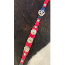 Cinturino Artigianale in Pelle per Cappello Conchos Cinturino Artigianale in Pelle per Cappello Conchos