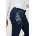 Jeans bootcut Grace in LA Floral Blue