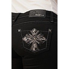 Jeans bootcut Grace in LA Cross Black Jeans bootcut Grace in LA Cross Black