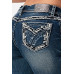 Jeans bootcut Grace in LA Embellishment Detailed Faux Flap Jeans bootcut Grace in LA Embellishment Detailed Faux Flap