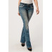 Jeans bootcut Grace in LA Med Blue Azted Detailed Jeans bootcut Grace in LA Med Blue Azted Detailed