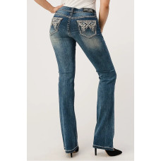 Jeans bootcut Grace in LA Med Blue Azted Detailed Jeans bootcut Grace in LA Med Blue Azted Detailed