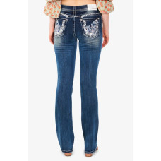Jeans bootcut Grace in LA Butterfly & Flowers Jeans bootcut Grace in LA Butterfly & Flowers