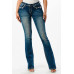 Jeans bootcut Grace in LA Flowers Jeans bootcut Grace in LA Flowers