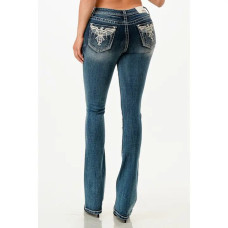 Jeans bootcut Grace in LA Aztec Quetzal Jeans bootcut Grace in LA Aztec Quetzal