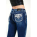 Jeans bootcut Grace in LA Floral Western Design