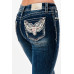 Jeans bootcut Grace in LA Wings and Skull