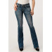 Jeans bootcut Grace in LA Aztec White Detail
