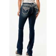 Jeans bootcut Grace in LA Floral York