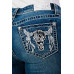 Jeans bootcut Grace in LA Cowhead Embellishment