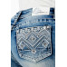 Jeans bootcut Grace in LA Light Aztec Design
