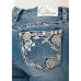 Jeans bootcut Grace in LA Aztec Floral Design