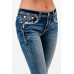 Jeans bootcut Grace in LA Aztec Feathers Jeans bootcut Grace in LA Aztec Feathers