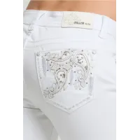 Jeans bootcut Grace in LA White and Paisley Jeans bootcut Grace in LA White and Paisley