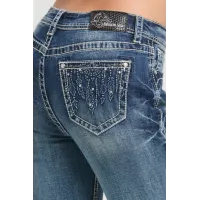 Jeans bootcut Grace in LA Feathers & Diamonds Jeans bootcut Grace in LA Feathers & Diamonds