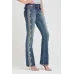 Jeans bootcut Grace in LA Ricamo Laterale