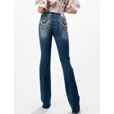 Jeans bootcut Grace in LA Feather Embellishment