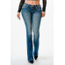 Jeans bootcut Grace in LA Thunderbird Eagle with leather