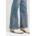 Jeans flare Grace in LA Toe Bug con Ricamo Jeans flare Grace in LA Toe Bug con Ricamo