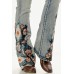 Jeans bootcut flare Grace in LA Flowers & Skull Jeans bootcut flare Grace in LA Flowers & Skull