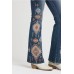 Jeans bootcut flare Grace in LA Aztec