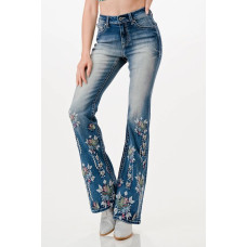 Jeans bootcut flare Grace in LA Ricamo Floreale Jeans bootcut flare Grace in LA Ricamo Floreale