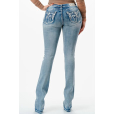 Jeans bootcut Grace in LA Aztec Light Steer Head