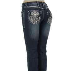 Jeans bootcut Platinum Plush Fleur De Lis Jeans bootcut Platinum Plush Fleur De Lis