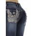 Jeans bootcut Platinum Plush Motorcycle Blue