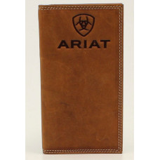 Portafoglio Rodeo da uomo in pelle Ariat Logo Tan